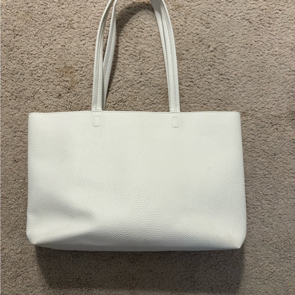 Elegant White Tote Bag